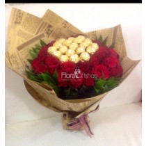 Stunning Red Roses Bunch 