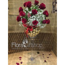 Chocolate Vase Roses