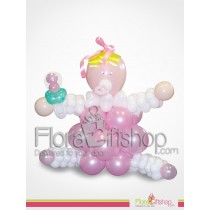 Pink Cute Girl Balloons