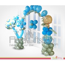 Baby Boy Door Decoration Balloons