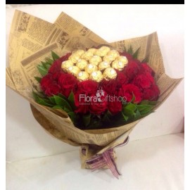 Stunning Red Roses Bunch 