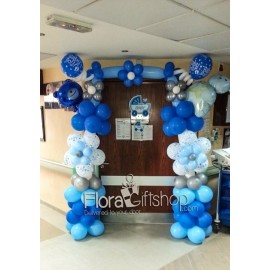 Blue Teady Bears Arch Balloons 