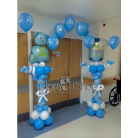 Lovely Blue Arch Balloons