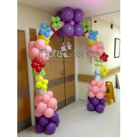 Colorful Bubbles Arch Balloons