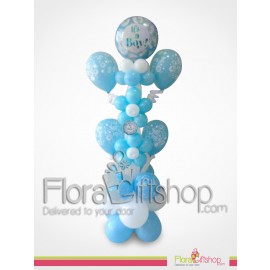 Cute  Blue Flowers Balloons