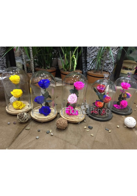 3 Forever Roses - Medium Vase