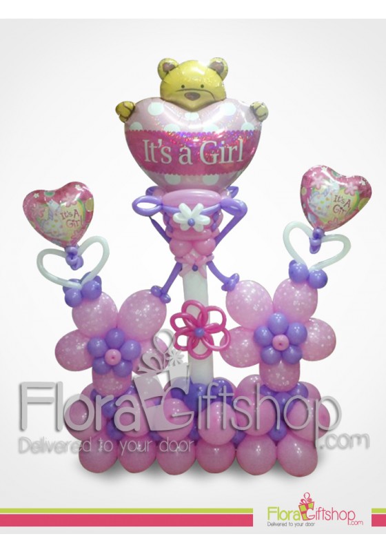 Huge Teddy Bear Heart on the Top Balloons