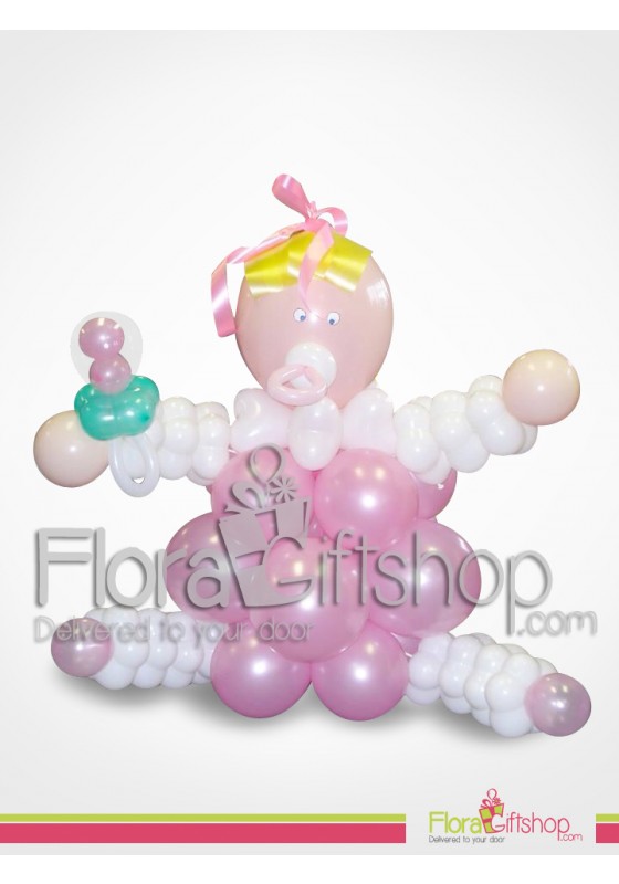 Pink Cute Girl Balloons