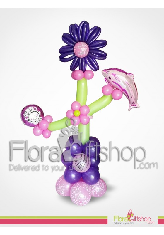 Pink Dolphin Balloons