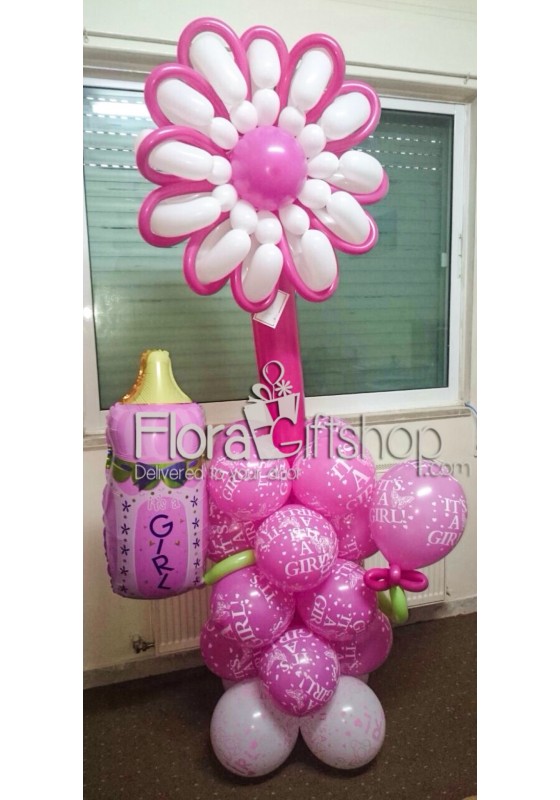 Pink Big Flower Balloons