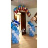 Blue Plane Arch Balloons