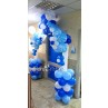 Blue & White Arch Balloons