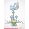 Flower & baby blue Bottle Balloons