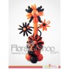 Orange & Black Standing Flowers Balloons