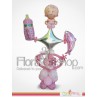Silver Star Baby Girl Balloons