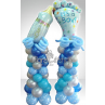 Two Columns Baby Boy Balloons