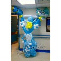 Smiling Blue Man Balloons