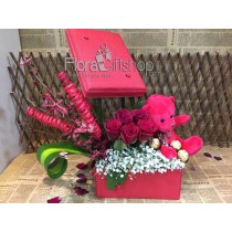 Red Box Roses  