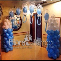 Blue Baby Feeders Balloons