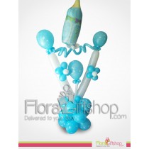 Blue Baby Bottle Balloons