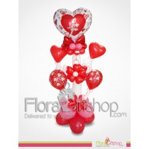 Red Ribbon Love Balloons