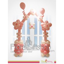  Stylish Pink & white Door Decoration