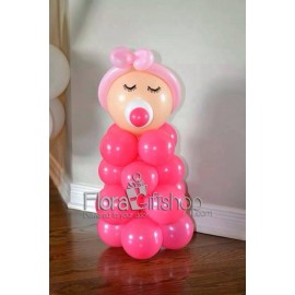 Pink Baby Girl Bottle