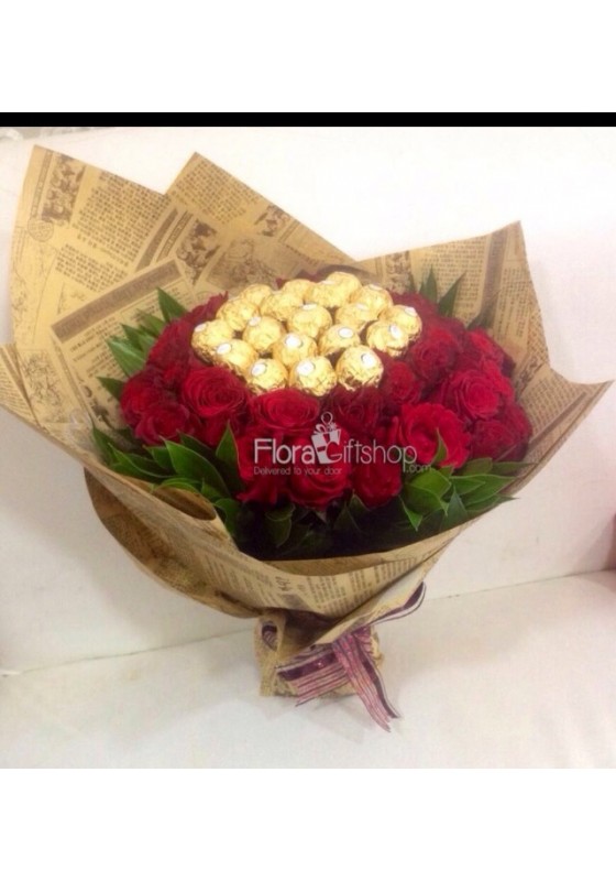 Stunning Red Roses Bunch 