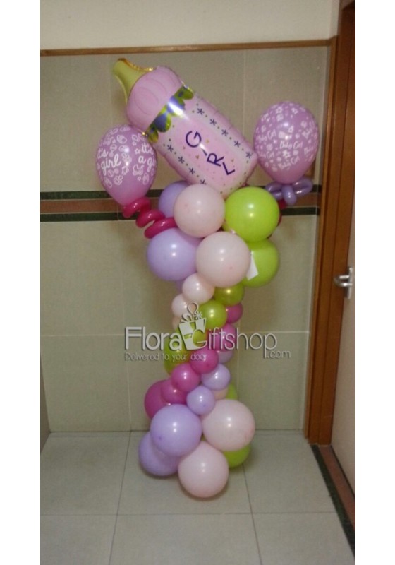 baby Girl Feeder Balloons