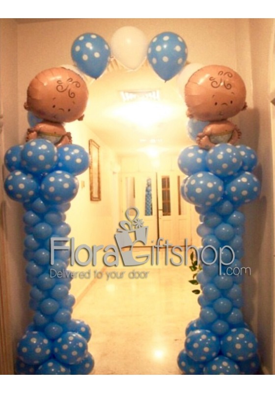 Two Baby Boys Arch Balloons