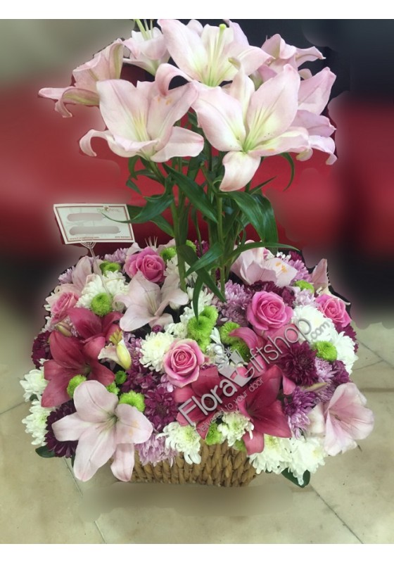 Big Flowers Basket