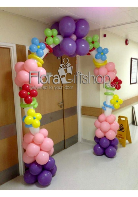 Colorful Bubbles Arch Balloons
