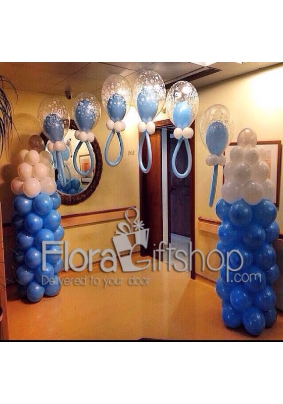 Blue Baby Feeders Balloons
