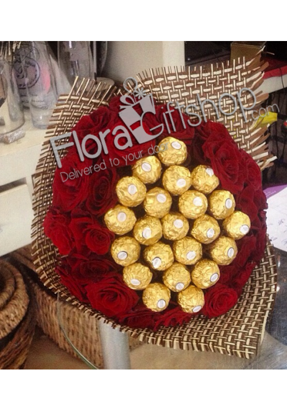 Gold and Red Roses