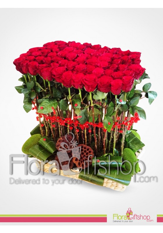 Red Wave Basket