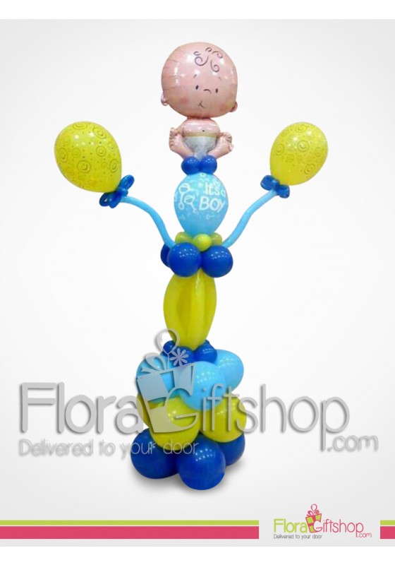 Smiling baby Boy Balloons