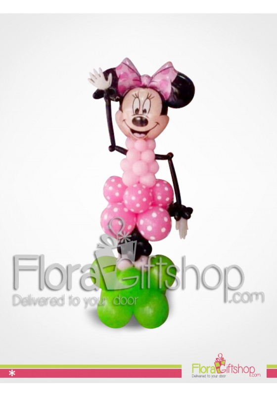 Mini Mouse in Pink Balloons