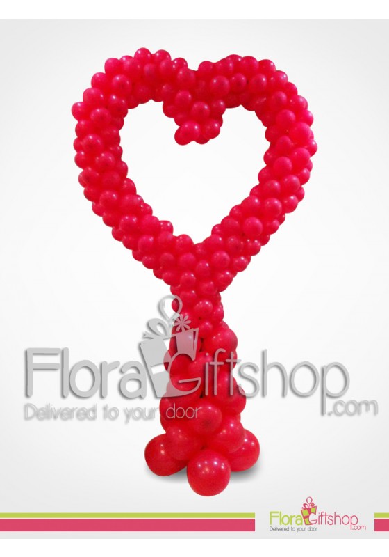 One Big Red Heart Balloons