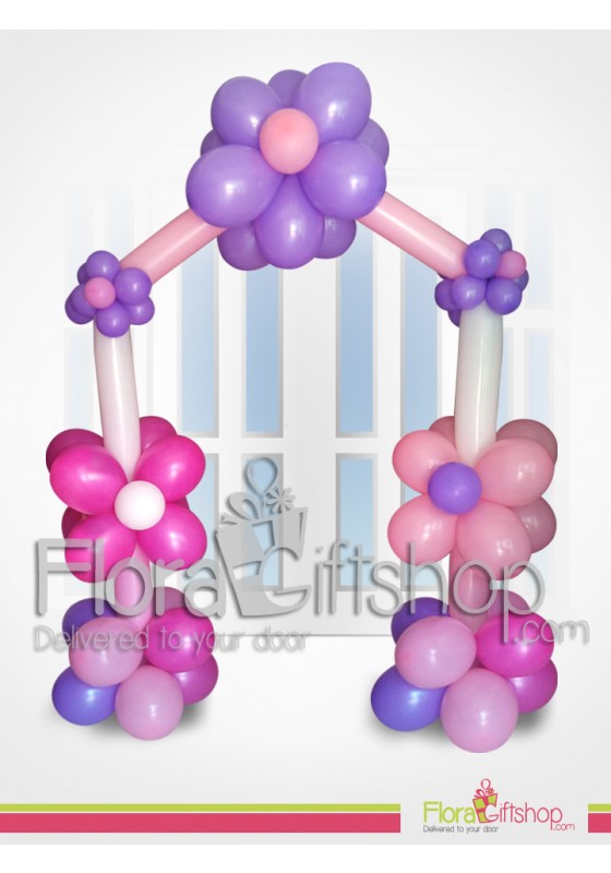  Purple & Pink Flowers Door Decoration