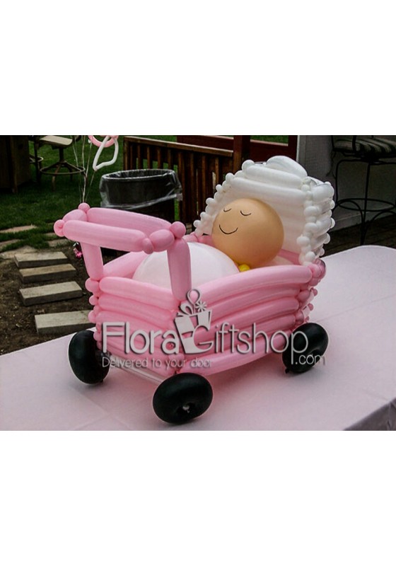 Pink Cradle Balloons