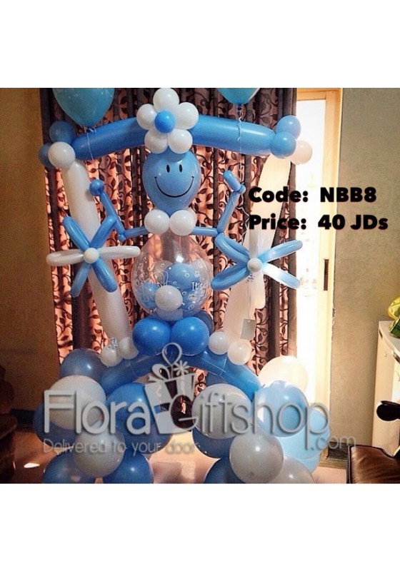 Robo Man Blue Balloons