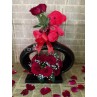 Flying Red Teddy Bear Roses