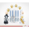 Golden Bride & Groom Wedding Balloons